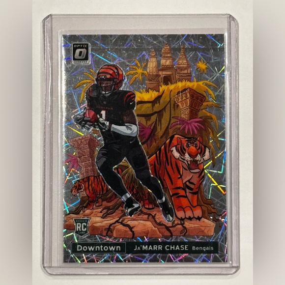 Ja’Marr Chase Downtown Panini Donruss Optic  2021 *** Print Line *** - Picture 12 of 15